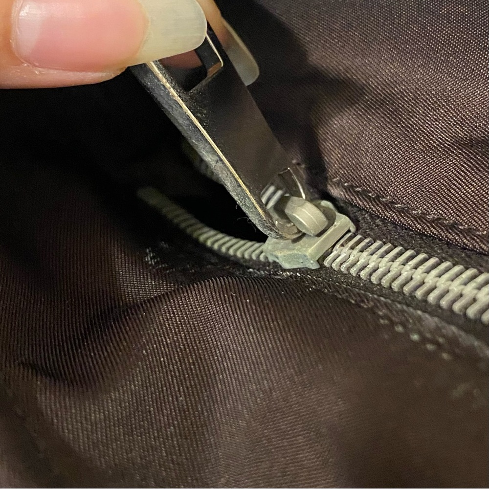 (NWOT) Gucci Brown Diamanté Nylon Shoulder Tote Bag - Picture 10 of 16